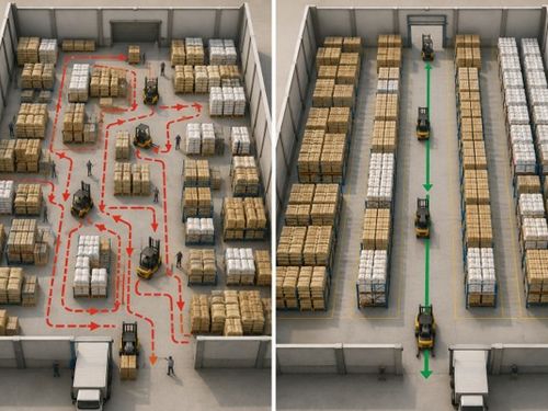 Đừng chỉ tính mét vuông: Kho nông sản phải tính cả đường đi của hàng