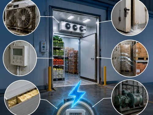 5 điểm âm thầm khiến kho lạnh “ngốn” điện