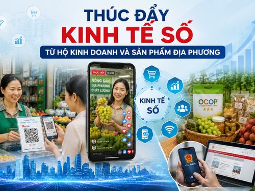 Thúc đẩy kinh tế số từ hộ kinh doanh và sản phẩm địa phương