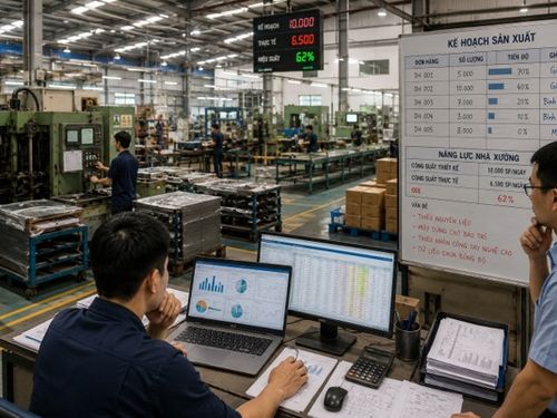 Có đơn hàng, nhưng nhà xưởng đã có đủ dữ liệu để lớn?