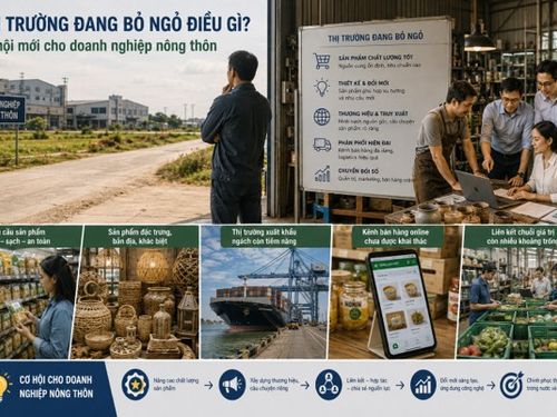 Thị trường đang bỏ ngỏ điều gì? Cơ hội mới cho doanh nghiệp nông thôn