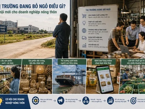 Thị trường đang bỏ ngỏ điều gì? Cơ hội mới cho doanh nghiệp nông thôn