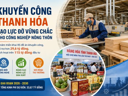 Khuyến công Thanh Hóa: “Vốn mồi” hơn 29,6 tỷ đồng tạo lực đẩy cho công nghiệp nông thôn