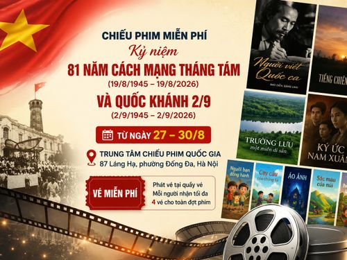 Hà Nội chiếu phim miễn phí kỷ niệm Quốc khánh 2/9