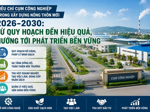 Cụm công nghiệp trong xây dựng nông thôn mới: Chấm dứt “quy hoạch treo”, nâng hiệu quả thực chất