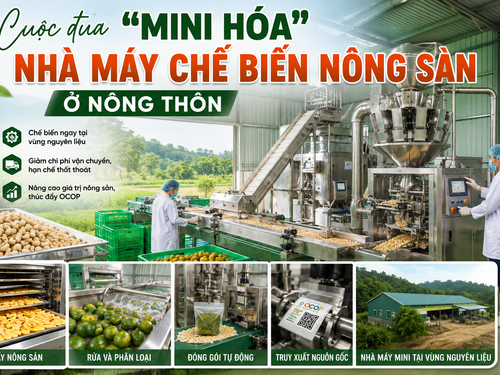 Cuộc đua “mini hóa” nhà máy chế biến nông sản ở nông thôn
