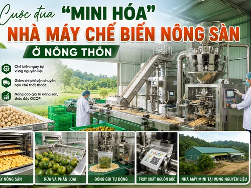 Cuộc đua “mini hóa” nhà máy chế biến nông sản ở nông thôn