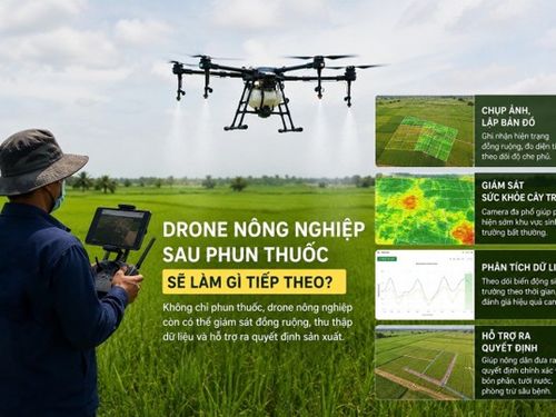 Drone nông nghiệp sau phun thuốc sẽ làm gì tiếp theo?