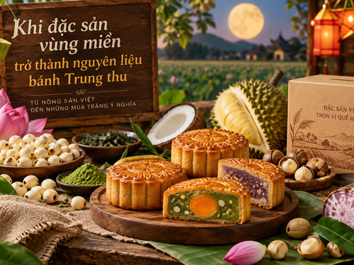 Khi đặc sản vùng miền trở thành nguyên liệu bánh Trung thu