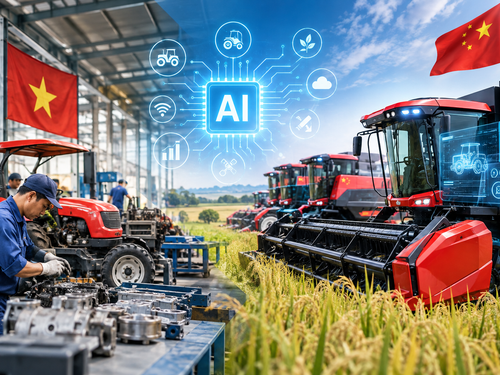 Cơ khí nông nghiệp Việt Nam trước sức ép công nghệ AI từ máy Trung Quốc