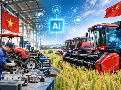 Cơ khí nông nghiệp Việt Nam trước sức ép công nghệ AI từ máy Trung Quốc
