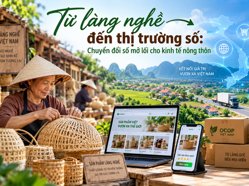Từ làng nghề đến thị trường số: Chuyển đổi số mở lối cho kinh tế nông thôn