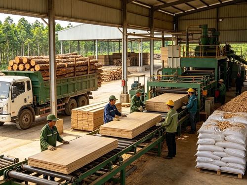 Từ gỗ rừng trồng đến viên nén: Mỗi phần nguyên liệu thêm một vòng giá trị