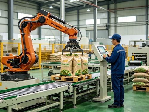 Robot trong sản xuất gắn với nông nghiệp: Từ khâu nhỏ đến cả dây chuyền