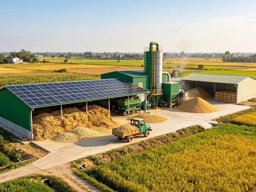 Nhà máy nông sản tiết kiệm năng lượng từ nguồn lực sẵn có
