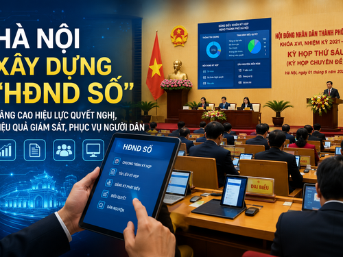 Hà Nội đẩy mạnh xây dựng “HĐND số”, lấy dữ liệu và người dân làm trung tâm