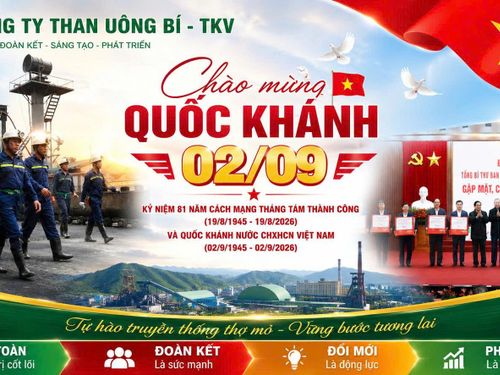 Công ty Than Uông Bí - TKV chúc mừng Quốc khánh 2/9