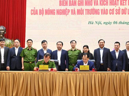 Kết nối 12 cơ sở dữ liệu ngành nông nghiệp và môi trường với Trung tâm Dữ liệu Quốc gia
