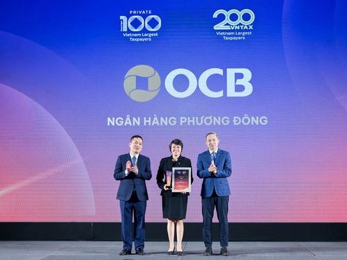OCB liên tiếp nằm trong top doanh nghiệp nộp ngân sách lớn nhất Việt Nam