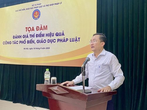 Đánh giá thí điểm hiệu quả công tác phổ biến, giáo dục pháp luật tại các bộ, địa phương