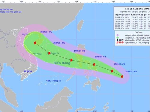 Biển Đông sắp đón bão số 10, dự báo cường độ cực đại không mạnh như bão số 9
