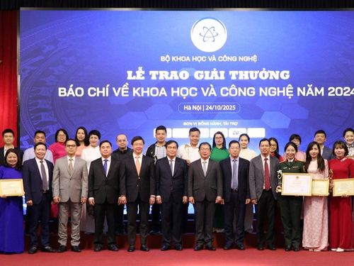 Vinh danh 24 tác phẩm xuất sắc tại Giải thưởng báo chí về KH&CN năm 2024