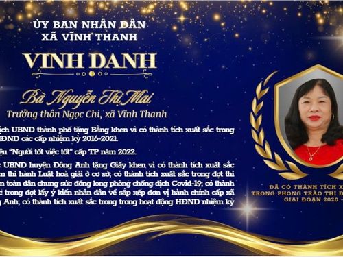 Bà Nguyễn Thị Mai – Nữ trưởng thôn tiêu biểu, tận tụy với công việc, hết lòng vì nhân dân