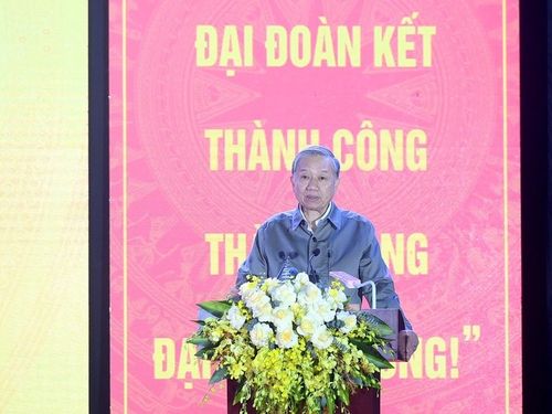 Phát biểu của Tổng Bí thư Tô Lâm nhân dự Ngày hội Đại đoàn kết toàn dân tộc tại phường Thượng Cát, Hà Nội