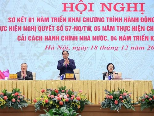 Tổng thuật: Thủ tướng chủ trì hội nghị '3 trong 1' về triển khai Nghị quyết số 57-NQ/TW, cải cách hành chính và Đề án 06