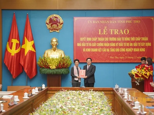 Phú Thọ tạo điều kiện tối đa cho dự án phát triển Khu công nghiệp bền vững của Amata