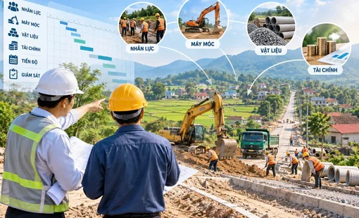 Bài toán điều phối nguồn lực thi công dự án nông thôn