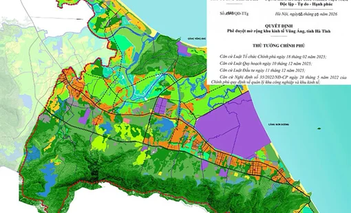 Hà Tĩnh mở rộng Vũng Áng lên gần 73.000 ha và loạt dự án quy mô lớn