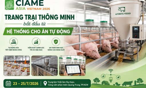 CIAME Asia Vietnam 2026: Trang trại thông minh bắt đầu từ hệ thống cho ăn tự động