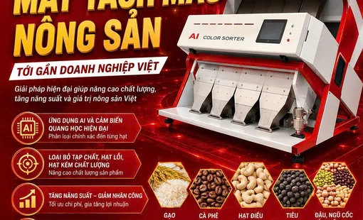 CIAME Asia Vietnam 2026 sẽ mang công nghệ máy tách màu nông sản đến gần doanh nghiệp Việt