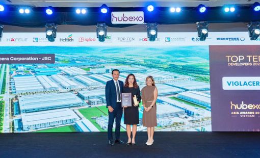 Viglacera vào Top 10 chủ đầu tư hàng đầu Việt Nam tại Hubexo Asia Awards 2026