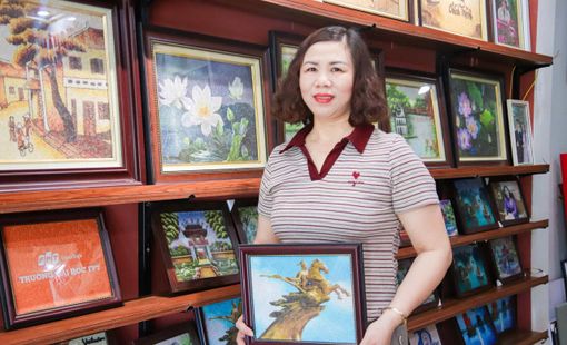 Cô giáo Nguyễn Thị Vân (Tranh gạo Vân Quân): Khát vọng đưa nghệ thuật tranh gạo Sóc Sơn vào không gian di sản
