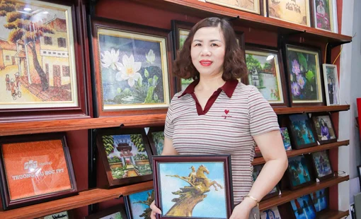 Cô giáo Nguyễn Thị Vân (Tranh gạo Vân Quân): Khát vọng đưa nghệ thuật tranh gạo Sóc Sơn vào không gian di sản