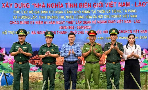 Khởi công xây dựng nhà “Nghĩa tình biên giới Việt Nam – Lào” tại khu vực biên giới Quảng Trị