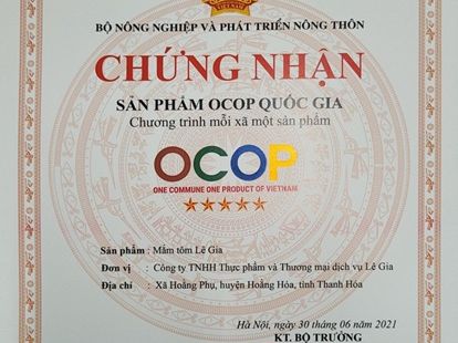 Lê Gia: Điểm sáng công nghiệp nông thôn trong OCOP