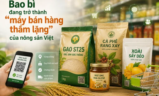 Bao bì đang trở thành “máy bán hàng thầm lặng” của nông sản Việt