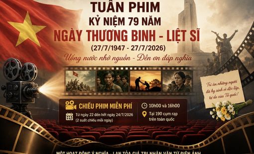 Hàng trăm suất chiếu phim miễn phí tri ân người có công trên toàn quốc nhân Ngày Thương binh - Liệt sĩ