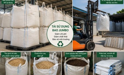 Bao jumbo cũ đang được tái sử dụng ra sao trong chuỗi cung ứng nông sản?