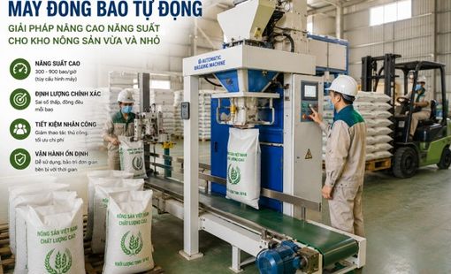 Không cần kho nghìn tấn, máy đóng bao tự động vẫn có “đất diễn”