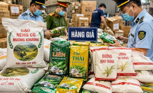 Hàng giả len vào giỏ hàng thiết yếu: Từ bao gạo, gói chè đến cân đường