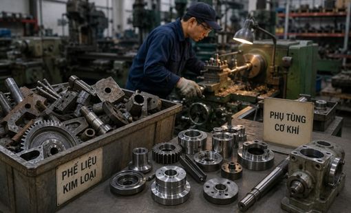 Từ phế liệu thành phụ tùng: Cơ hội mới cho xưởng cơ khí quanh vùng nguyên liệu