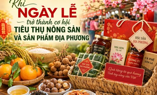 Khi ngày lễ trở thành cơ hội tiêu thụ nông sản và sản phẩm địa phương