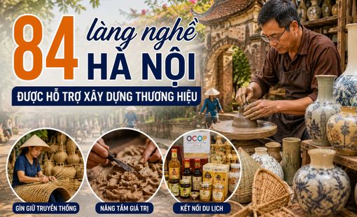 84 làng nghề Hà Nội được hỗ trợ xây dựng thương hiệu, hơn 200 sản phẩm được bảo hộ