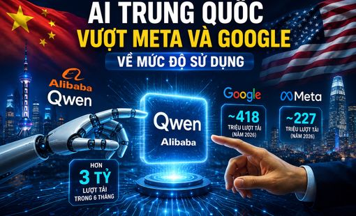 AI Trung Quốc vượt Google, Meta về lượt tải mô hình nguồn mở