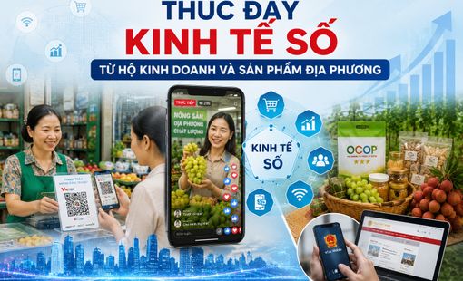 Thúc đẩy kinh tế số từ hộ kinh doanh và sản phẩm địa phương