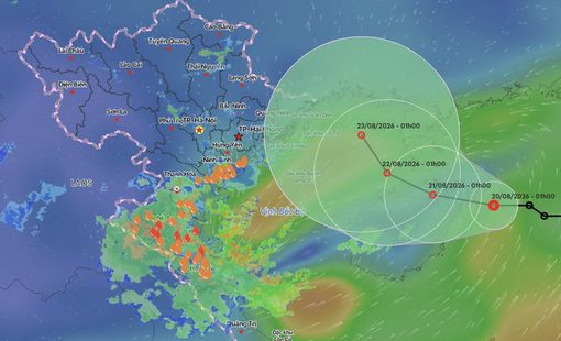 Áp thấp nhiệt đới trên Biển Đông diễn biến khó lường, có thể tác động kéo dài trên vịnh Bắc Bộ